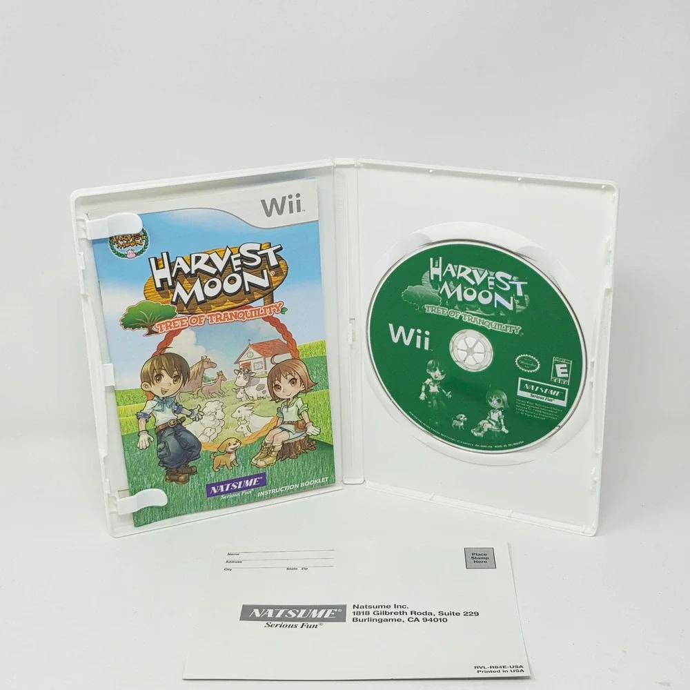 Harvest Moon Tree of Tranquility Nintendo Wii 2008 CIB Complete Natsume